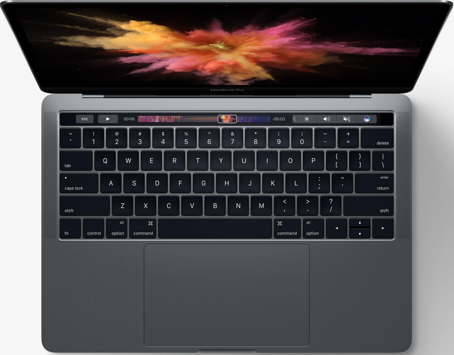 Image du PC portable Apple MacBook Pro Retina 13 avec Touch Bar (2016)