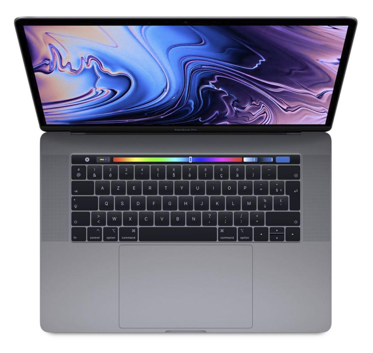 Image du PC portable Apple MacBook Pro 15 pouces Touch Bar 2018 - 512 Go