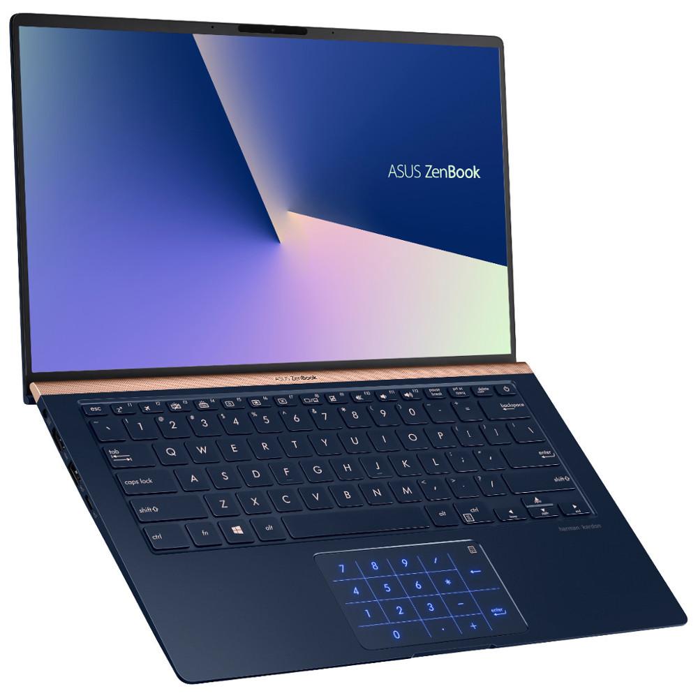 Image du PC portable Asus ZenBook UX433FN-A5050T Bleu - NumberPad, Whiskey Lake, MX150