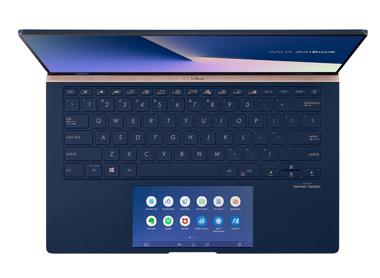 Ordinateur portable Asus ZenBook UX434FL-AI300T Bleu - Tactile, MX250, ScreenPad - photo 4