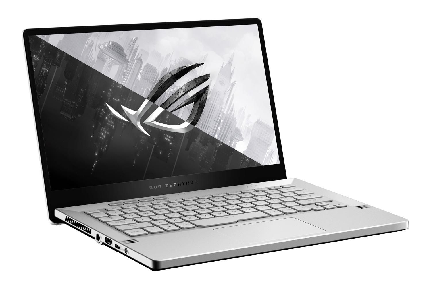 Image du PC portable Asus ROG Zephyrus G14 GA401QM-009T Blanc/Argent - QHD 120Hz, RTX 3060