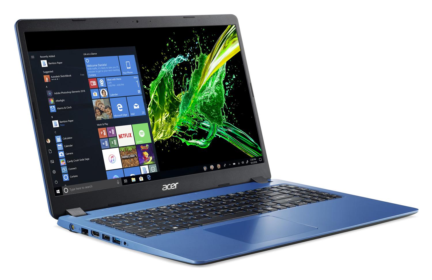Image du PC portable Acer Aspire 3 A315-56-35F5 Bleu - SSD 512 Go