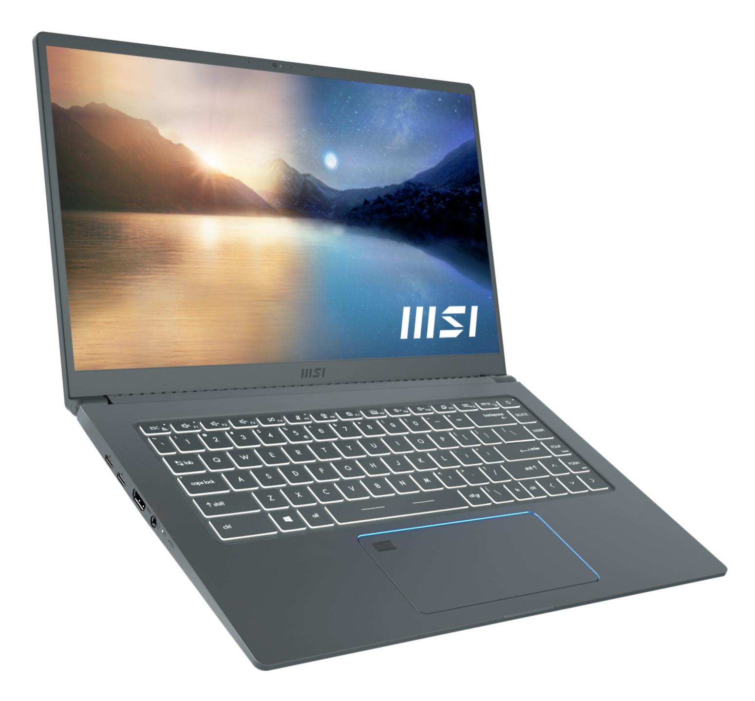 Image du PC portable MSI Prestige 15 A11SCX-253FR Gris - GTX 1650 Max-Q