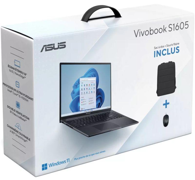 PC Portable ASUS VivoBook 16 R1605PA-MB169W, i7-11370H, 24Go, 512go SSD