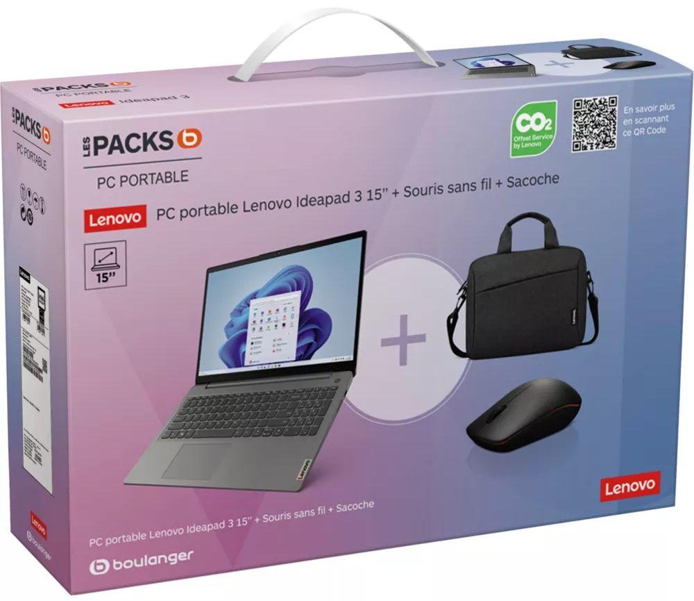 Ordinateur portable Lenovo IdeaPad 3 15ITL6 (82H803Q9FR) Gris - Pack - photo 1