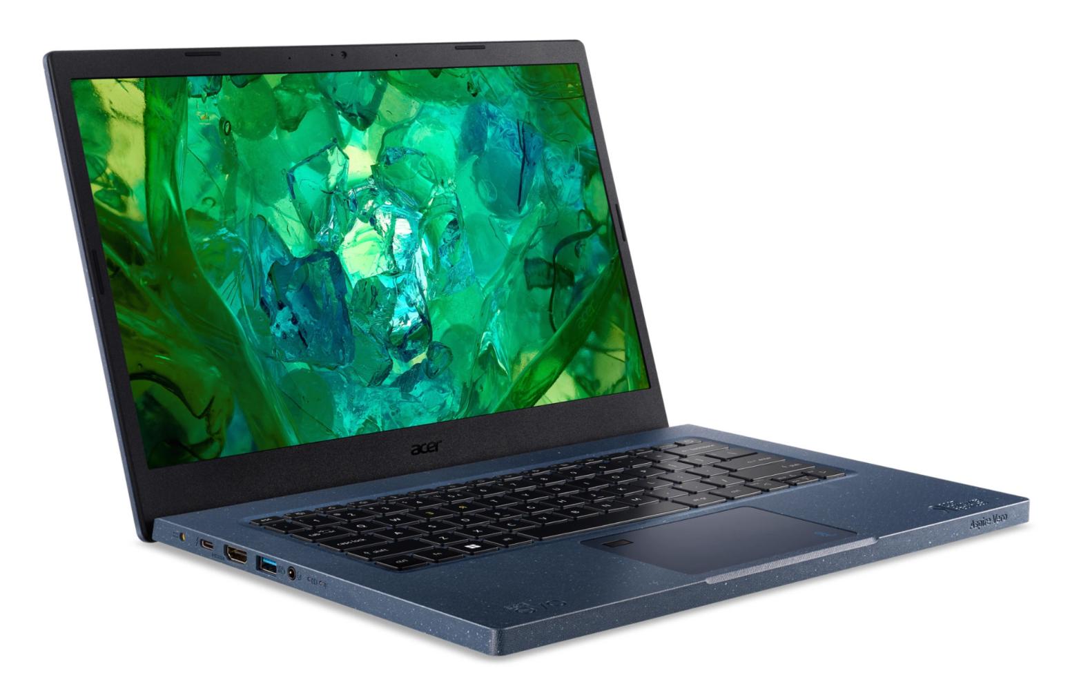 Zdjęcie laptopa Acer Aspire Vero AV14-52P-585X w kolorze niebieskim (30% z recyklingu)